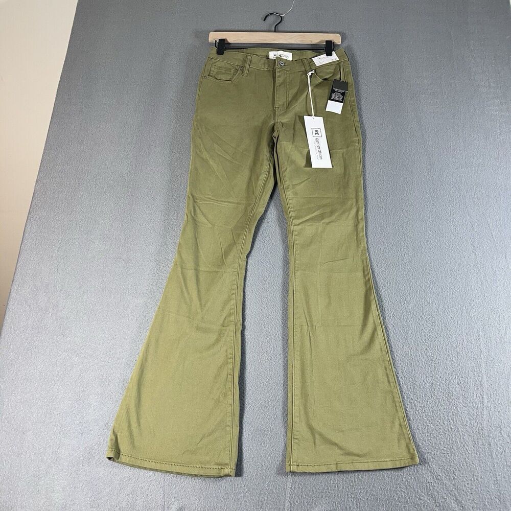 Regeneration by Celebrity Pink Women's Pant's Size 3/26 Mid Rise Green Pants